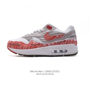 真标 耐克 Nike Air Max 1 男子运动鞋 从法国建筑中汲取设计灵感，兼具运动风范和时尚格调，是此系列起初搭载 Air 的鞋款。疾速外观、经典缓震配置