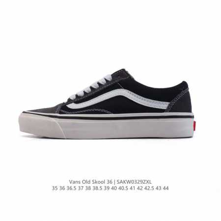 万斯 Vans Og Oid Skool百搭休闲低帮运动滑板鞋 。其实Style 36就是现在风靡潮流的Vans鞋款Old Skool的Og版本。历经岁月洗礼的 - 点击图像关闭