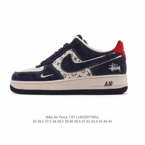 特价 耐克 Nike Air Force 1 '07 Low 空军一号含气垫 小白鞋 2025年 蛇年新款 低帮百搭厚底增高休闲运动板鞋。柔软、弹性十足的缓震性