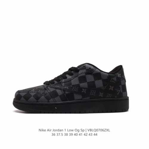 耐克 Nike Air Jordan 1 Low OG SP Military Blue AJ1乔1 倒勾 路易威登联名 低帮篮球鞋 AJ1 乔丹1代 aj1