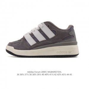 新品 阿迪达斯 Adidas Originals Forum 2000 舒适百搭 防滑耐磨 低帮 板鞋 男女同款 三叶草Forum2000 三叶草新款运动板鞋！