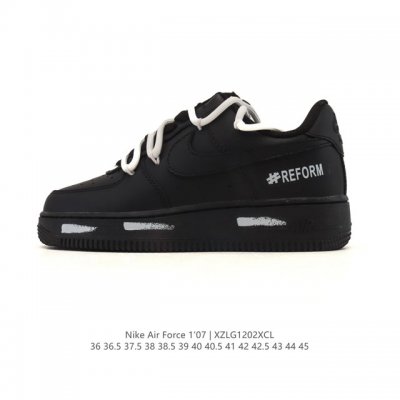 公司级 Af1耐克 Nike Air Force 1 ‘07 Low 空军一号 解构绑带 双鞋带 厚底增高百搭运动板鞋 原楦头原纸板 打造纯正空军版型，专注外贸
