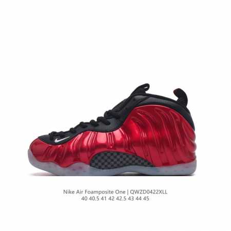 耐克nike Air Foamposite One 时尚运动鞋潮篮球鞋，是一双内场的后卫战靴，97年1月份首期发行，使用foamposite一次成型的喷塑鞋面， - 点击图像关闭