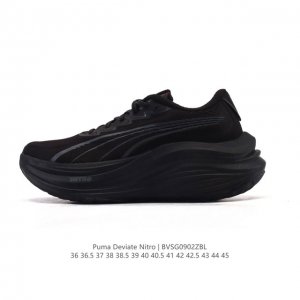 公司级 彪马 puma Deviate Nitro3男女士2025年新款跑步鞋减震舒适缓冲回弹简约软底运动鞋注氮泡沫橡胶鞋垫耐磨防滑百搭老爹鞋 Deviate