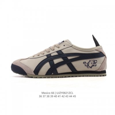 真标 Asics 亚瑟士 男女鞋 配足弓鞋垫 日产经典老牌-鬼塚虎 Onitsuka Tiger Mexico 66经典墨西哥系列复古经典百搭板鞋休闲运动鞋慢跑