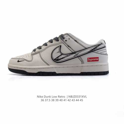 公司级 耐克 Nike Dunk Low Retro 运动鞋复古板鞋 2025年新款 新年鞋子 蛇年限定。 作为 80 年代经典篮球鞋款，起初专为硬木球场打造，