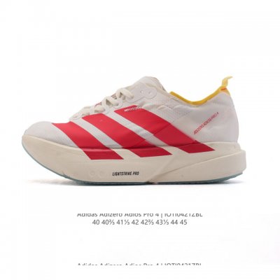 公司级 阿迪达斯 Adidas Adizero Adios pro 4 舒适防滑耐磨 低帮 休闲跑步鞋 男款厚度增高老爹鞋 2025年，Adidas推出了Adi