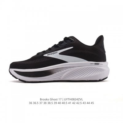 新品公司级 布鲁克斯Brooks Ghost 幽灵 17 经典鞋款厚底增高运动老爹鞋，Max 坐垫。搭载 Dna Loft V3 氮气超临界发泡中底，前掌厚度