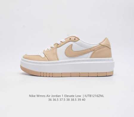 真标 耐克 Nike Air Jordan 1 Elevate Low Se 厚底增高复古篮球鞋时尚女士运动板鞋松糕跟鞋 自上世纪八十年代诞生以来 Air Jo - 点击图像关闭