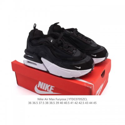 耐克 Nike Air Max Furyosa 男女子运动鞋气垫 厚底增高板鞋。采用灵感源自 90 年代疾速跑鞋的前卫外观，以新颖巧思大胆演绎时尚风范与舒适性能