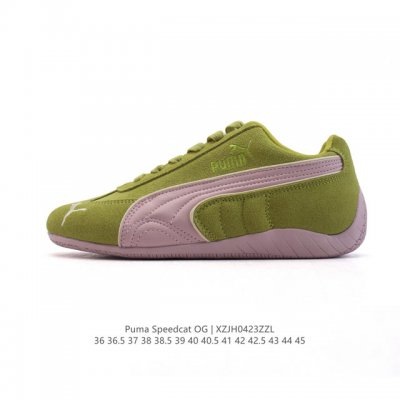 公司级 puma Speedca Og 彪马极速赛车系列低帮德训风拼接复古百搭休闲运动赛车鞋 鞋款从80、90年代赛车手所穿的防火赛车鞋为原型，鞋身线条模仿了赛