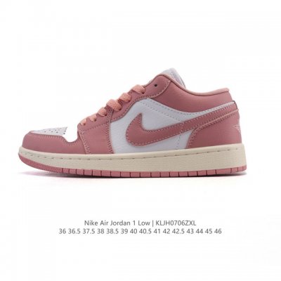 公司级 头层皮 耐克 乔丹Air Jordan 1 Low Aj1 乔1 乔丹1代Aj1 低帮复古文化休闲运动篮球鞋。从1985 年面世的元年款汲取设计灵感，采