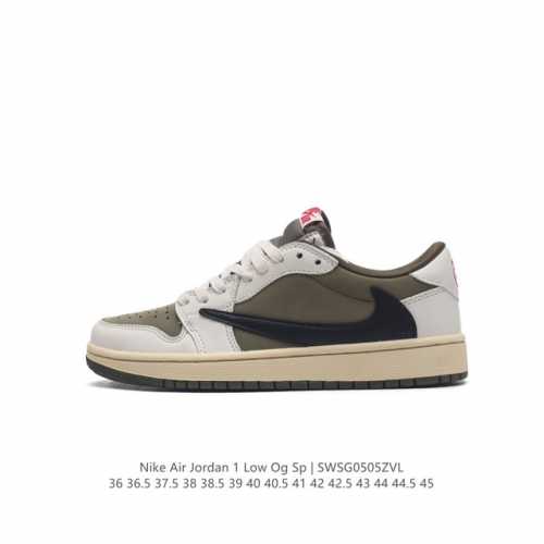 头层皮 耐克 Nike Air Jordan 1 Low Og Sp Military Blue Aj1乔1 倒勾 低帮篮球鞋 Aj1 乔丹1代 Aj1 乔1