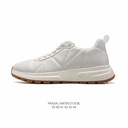公司级 Prada系列／Prada 普拉达男士厚底增高运动跑步鞋 时尚老爹鞋 Prada.普拉达高端品牌休闲慢跑鞋 完美做工.演绎完美选择的你。 码数: 39- - 点击图像关闭