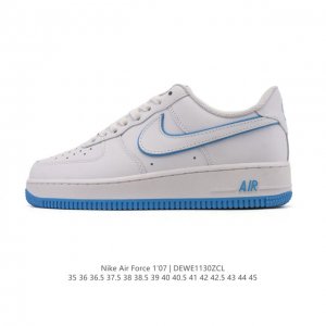耐克 Nike Air Force 1 '07 Low 空军一号含气垫 小白鞋 低帮百搭厚底增高休闲运动板鞋。柔软、弹性十足的缓震性能和出色的中底设计，横跨复古