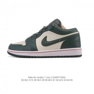 真标 耐克 乔丹Air Jordan 1 Low Aj1 乔1 乔丹1代Aj1 低帮复古文化休闲运动篮球鞋。从1985 年面世的元年款汲取设计灵感，采用简洁大方