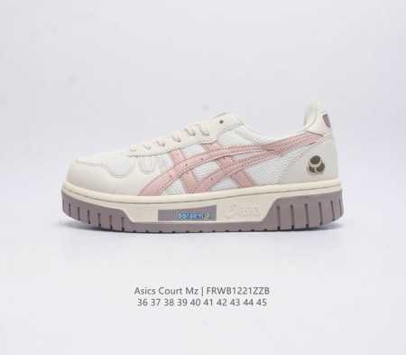 Asics 亚瑟士 新款男女运动休闲鞋 Court Mz 复古时尚板鞋百搭厚底运动鞋 Asics 亚瑟士 Court Mz 1203A127 休闲运动鞋 简约大 - 点击图像关闭