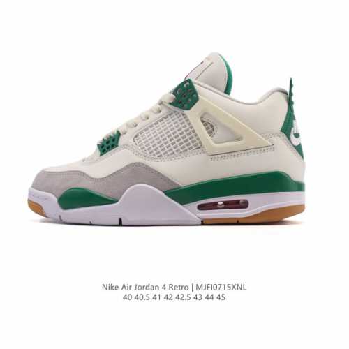 公司级 真标 耐克 Nike Air Jordan 4 Retro Og迈克尔 乔丹Aj4代乔4 中帮复古休闲运动文化篮球鞋。秉承轻量化的速度型篮球鞋设计思想完