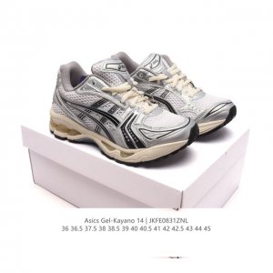 公司级 亚瑟士 Asics Gel-Kayano 14 公司级版本运动休闲透气专业缓震慢跑鞋。采用工程弹性双层再生网格密度鞋面材质，后跟3D可视Gel缓震乳胶物