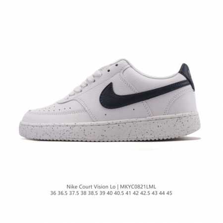 耐克Nike Court Vision Low 校园风低帮复古篮球板鞋男女运动鞋。延续80年代复古篮球鞋，添加学院风细节。皮革组合鞋面，利落风格，重现复古篮球风 - 点击图像关闭