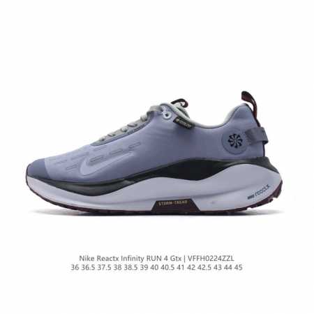 耐克 Nike Infinity Run 4 Gore-Tex 男女子防水公路跑步鞋 厚底增高百搭老爹运动鞋。Nike Reactx 泡绵提供高出 Nike R - 点击图像关闭