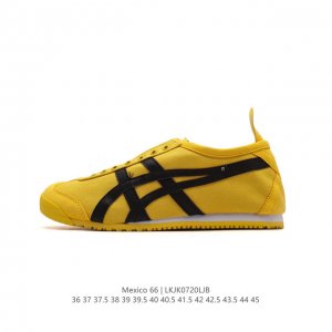 Asics 亚瑟士 男女鞋真标半码制 日产经典老牌-鬼塚虎 Onitsuka Tiger Mexico 66经典墨西哥系列复古经典百搭板鞋休闲运动鞋慢跑鞋。采用