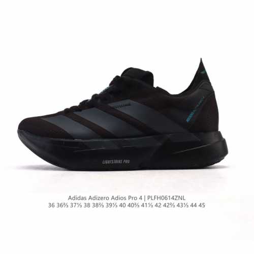 公司级 阿迪达斯 Adidas Adizero Adios Pro 4 舒适防滑耐磨 低帮 休闲跑步鞋 男女同款厚度增高老爹鞋 2025年，Adidas推出了A