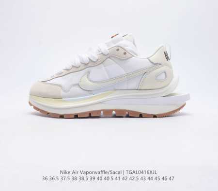 纯原 耐克 Sacai X NIKe vaporWaffle 华夫三代3.0走秀重磅联名运动鞋厚底增高慢跑鞋 鞋款由Pegasus与VaporFly两款鞋型的 - 点击图像关闭