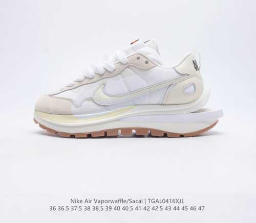 纯原 耐克 Sacai X NIKe vaporWaffle 华夫三代3.0走秀重磅联名运动鞋厚底增高慢跑鞋 鞋款由Pegasus与VaporFly两款鞋型的