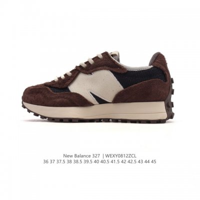 公司级 真标 Nb 新百伦 New Balance 327系列复古休闲运动慢跑鞋时尚男女运动鞋 以更纯粹的复古风格设计打造的全新造型 侧身还以解构设计，将 N