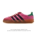 阿迪达斯 Adidas Originals X Gucci Gazelle 阿迪古驰联名经典休闲板鞋 复古男女运动鞋，融汇两个品牌丰富且历史悠久的典藏元素, A