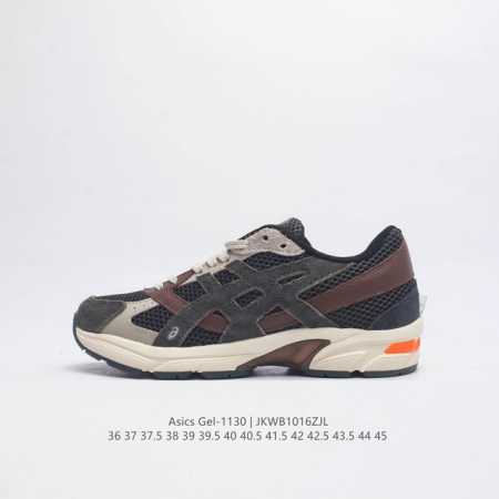 Asics 亚瑟士 新款情侣健步减震复古鞋gel-1130 男女时尚透气运动潮流耐磨休闲鞋 选用网眼与皮革相接，复古而富有层次感。网布搭配银色金属感线条，虎爪 - 点击图像关闭