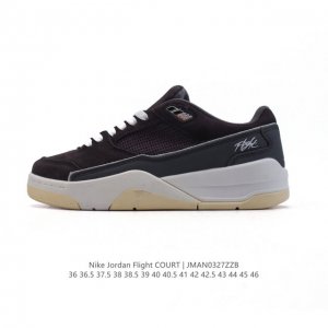 150 耐克 Nike 乔丹 Jordan Flight Court 时尚休闲 防滑耐磨 低帮运动鞋 复古篮球鞋 男女同款 Jordan「新鞋型」又来了！新配色