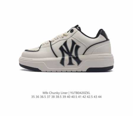 Mlb Chunky Liner Basic 人气单品学长鞋系列轻量增高厚底百搭休闲运动板鞋 男女轻便胶鞋 高级街头休閒品牌鞋。Mlb Chunky Liner - 点击图像关闭