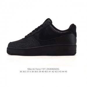 耐克 Nike Air Force 1 '07 Low 空军一号含气垫 小白鞋 2025年 蛇年新款 低帮百搭厚底增高休闲运动板鞋。柔软、弹性十足的缓震性能和出