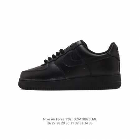 童鞋 耐克 Nike Air Force 1 '07 Low 空军一号含气垫 低帮百搭厚底增高休闲儿童运动板鞋。柔软、弹性十足的缓震性能和出色的中底设计，横跨复 - 点击图像关闭