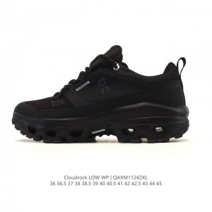 公司级On 昂跑 Cloudrock Low 舒适 轻便 减震耐磨跑步鞋，采用了先进的缓震技术 能够有效减少跑步时对关节的冲击 保护运动者的健康 其独特的缓震系