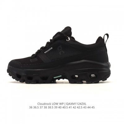 公司级On 昂跑 Cloudrock Low 舒适 轻便 减震耐磨跑步鞋，采用了先进的缓震技术 能够有效减少跑步时对关节的冲击 保护运动者的健康 其独特的缓震系