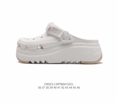 Crocs 沙滩洞洞鞋 男女休闲厚底增高凉拖鞋 卡骆驰杨幂同款 厚底增高凸显大长腿沙滩鞋 选择尺码时 建议选大一码 脚感更舒适 这款没有鞋盒 类型：男女鞋 尺码 - 点击图像关闭