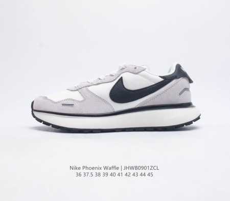 耐克 Nike Phoenix Waffle 华夫50周年系列华夫复古休闲运动慢跑鞋 后跟tpu独家4块滑块模具 夏季热门款 皮革织物面拼接透气休闲跑步鞋 货号 - 点击图像关闭