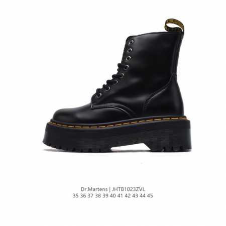 D.r Martens 马汀博士 男女运动板鞋 侧拉链 增高厚底网红经典英伦风上线人手必备Dr.martens 马丁靴 复古靴子 中高帮系列 防滑皮靴 潮流休闲 - 点击图像关闭