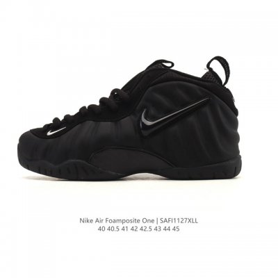 公司级 耐克Nike Air Foamposite One 男鞋 时尚运动鞋潮篮球鞋，它是一双内场的后卫战靴，97年1月份首期发行，使用Foamposite一次