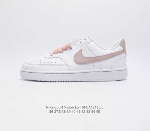 耐克 Nike Court Vision Lo校园风低帮复古篮球板鞋男女运动鞋 延续80年代复古篮球鞋 添加学院风细节 皮革组合鞋面 利落风格 重现复古篮球风范