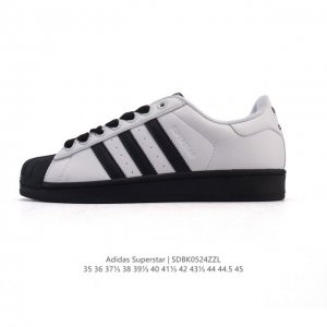 阿迪达斯 Adidas Superstar 2025年新款鞋子 蛇年新款经典贝壳头系列 新款休闲板鞋潮流男女士运动鞋 鞋面柔软皮革拼接材质 标志性的贝壳鞋头 简