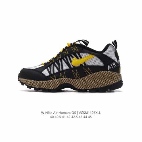 公司级 耐克 NIKE 男士跑步鞋Air Humara Qs 舒适耐磨透气缓震防滑抓地经典款休闲运动鞋，材质使用麂皮、帆布两种面料覆盖，视觉效果十分出众。采用极