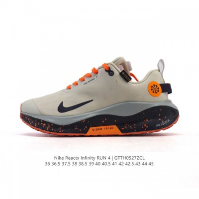 耐克 Nike Infinity Run 4 Gore-Tex 男女子防水公路跑步鞋 厚底增高百搭老爹运动鞋 Nike Reactx 泡绵提供高出 Nike R