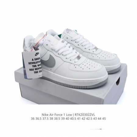 180 公司级【附赠送Logo清洁刷】Af1耐克 Nike Air Force 1 ‘07 Low 空军一号 厚底增高百搭休闲运动板鞋 原楦头原纸板 打造纯正空 - 点击图像关闭