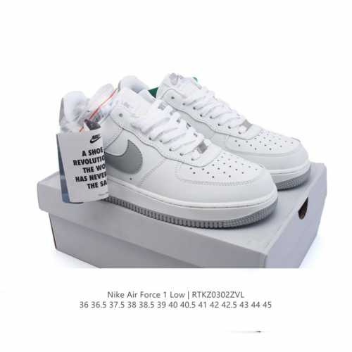 180 公司级【附赠送Logo清洁刷】Af1耐克 Nike Air Force 1 ‘07 Low 空军一号 厚底增高百搭休闲运动板鞋 原楦头原纸板 打造纯正空