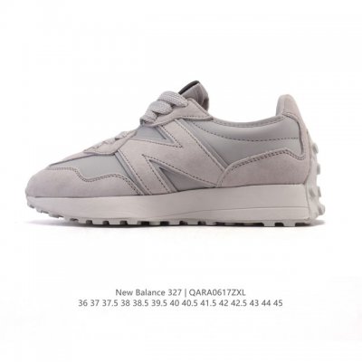 真标 Nb 新百伦 New Balance 327系列复古休闲运动慢跑鞋时尚男女运动鞋 以更纯粹的复古风格设计打造的全新造型 侧身还以解构设计，将 N 字标志以