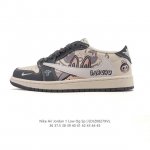 公司级 耐克 Nike Air Jordan 1 Low Og Sp Military Blue Aj1乔1倒勾 Labubu拉布布 2025年新款 低帮篮球鞋